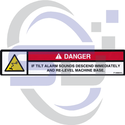 NiftyLift Single Decal P14868/04 - Safety Decals Ltd