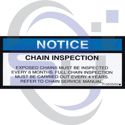 NiftyLift Single Decal P16535/02 - Safety Decals Ltd