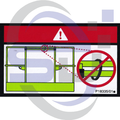 NiftyLift Single Decal P18335/01 - Safety Decals Ltd