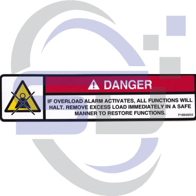 NiftyLift Single Decal P18848/03 - Safety Decals Ltd