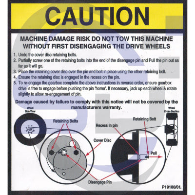 NiftyLift Single Decal P19180/01 - Safety Decals Ltd