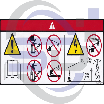 NiftyLift Single decal P29379/03 - Safety Decals Ltd
