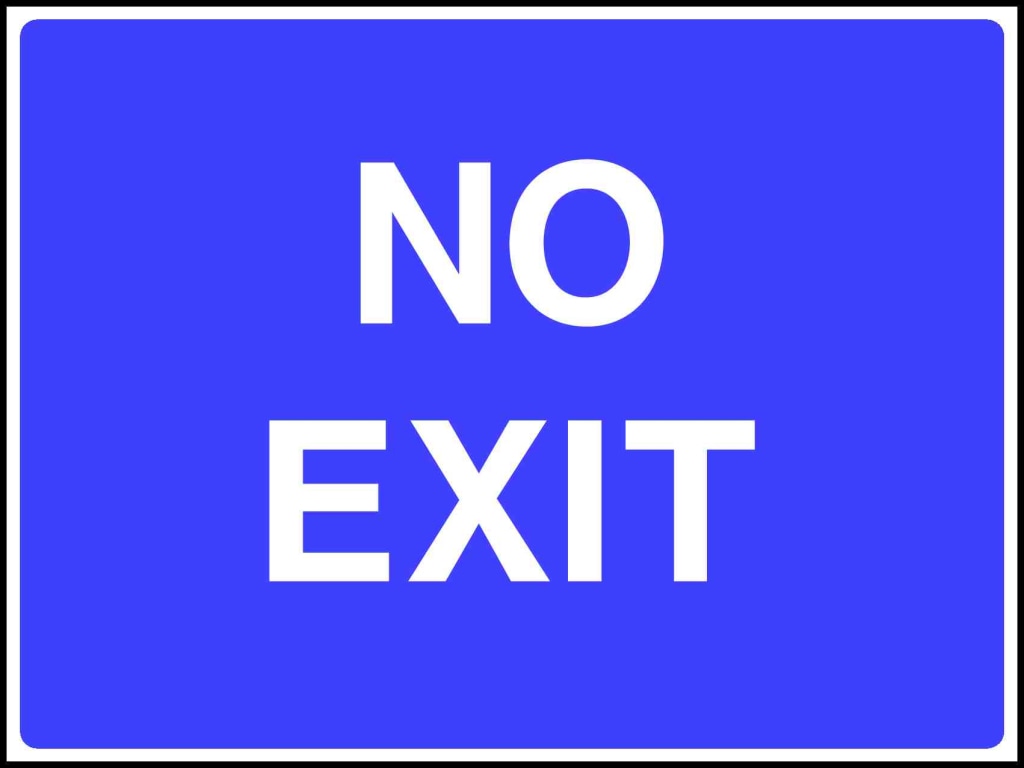 No Exit - Safety Decals Ltd