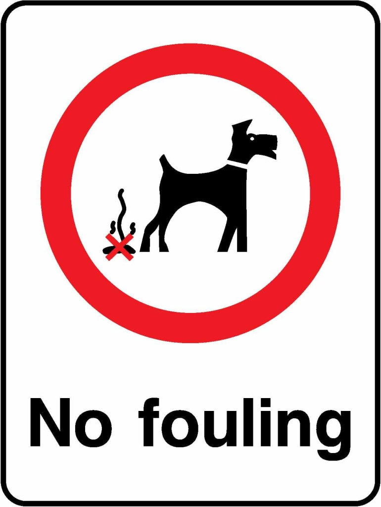No fouling - Safety Decals Ltd