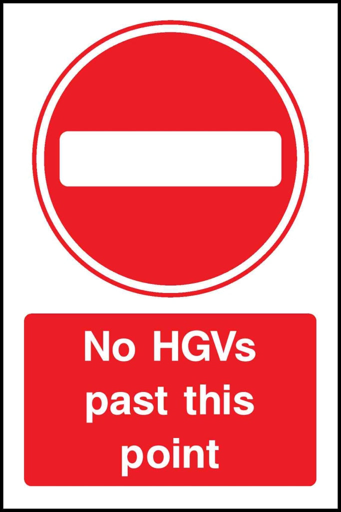 no hgvs past this point - Safety Decals Ltd
