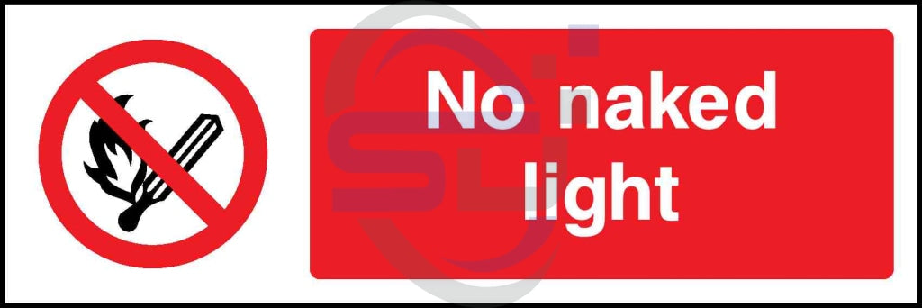 No naked light - Safety Decals Ltd