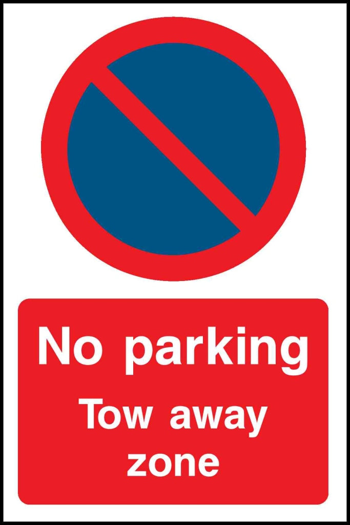 No parking Tow away zone - Safety Decals Ltd