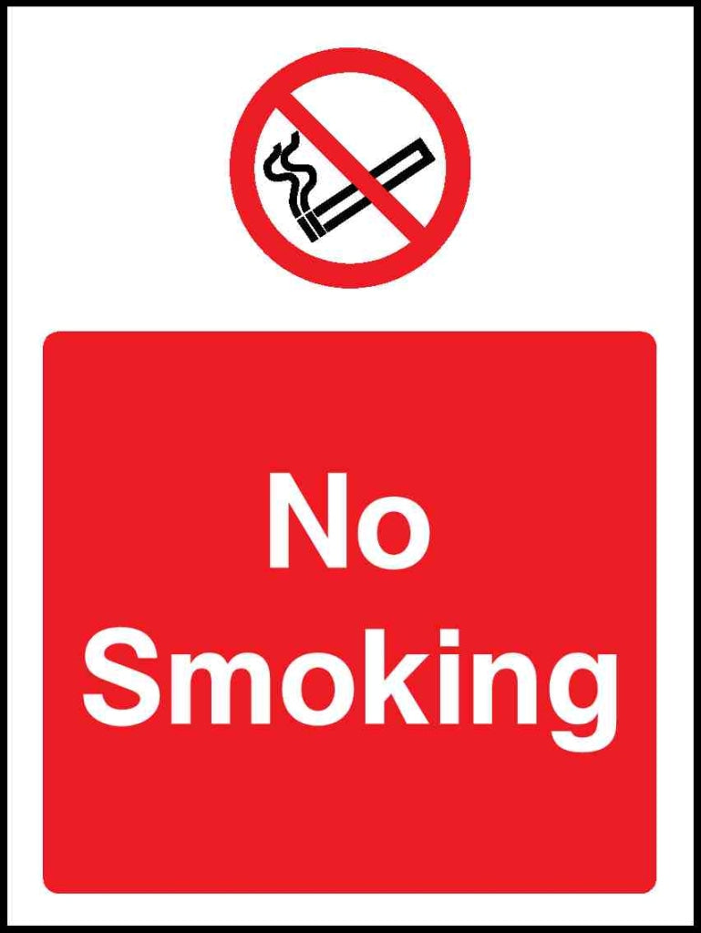 No smoking - Safety Decals Ltd