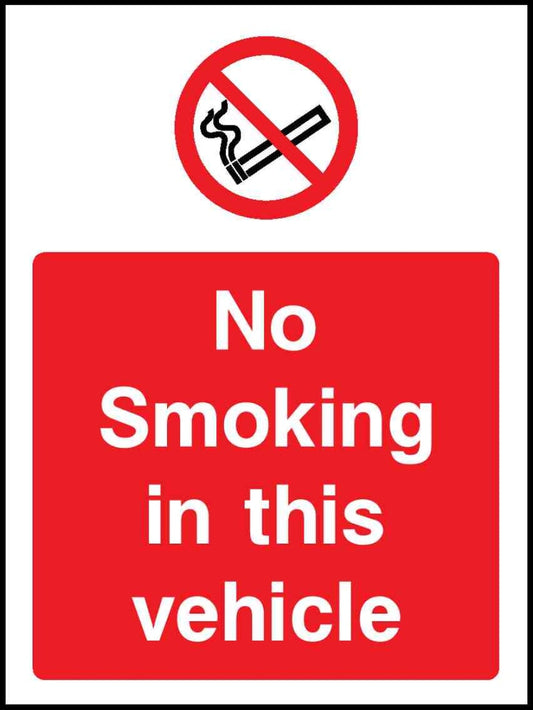 No Smoking In This Vehicle