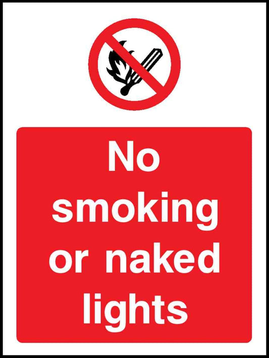 No Smoking Or Naked Lights