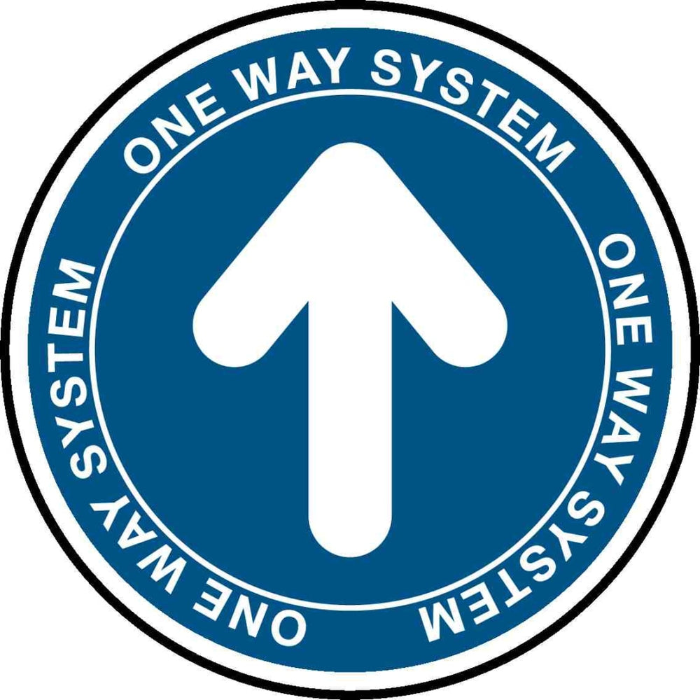 SYSTEM ONE WAY ONE WAY S SYSTEM ONE HE WAY SYSTEM| Floor Graphics, Size ...