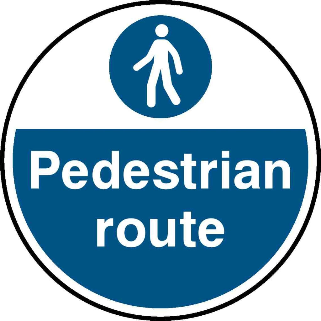 Pedestrian route - Safety Decals Ltd