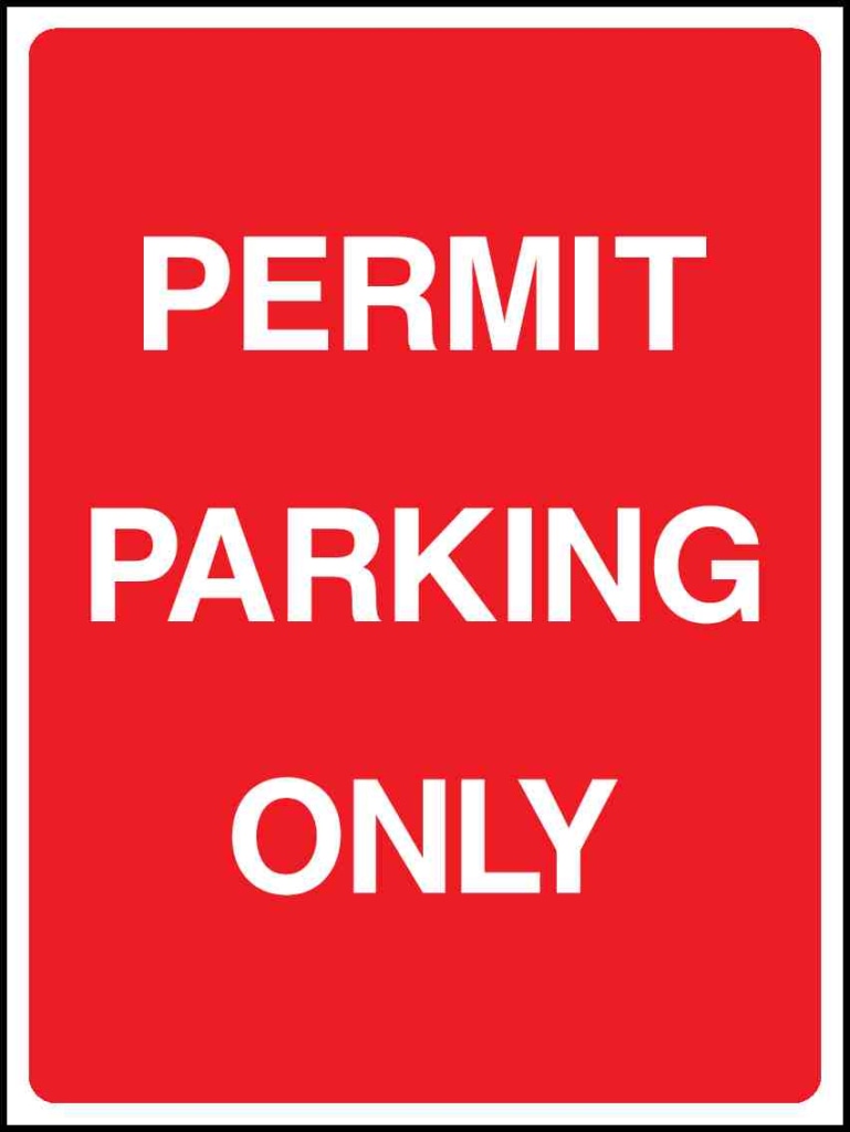 PERMIT PARKING ONLY - Safety Decals Ltd