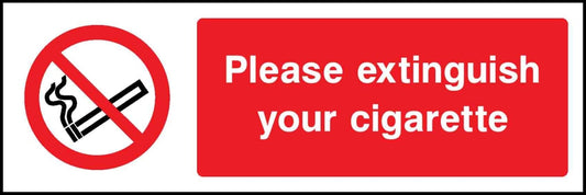 Please Extinguish Your Cigarette