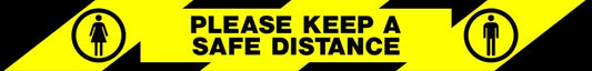 PLEASE KEEP A SAFE DISTANCE - Safety Decals Ltd