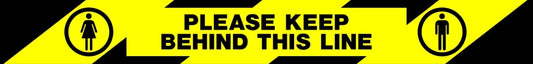 PLEASE KEEP 
BEHIND THIS LINE - Safety Decals Ltd