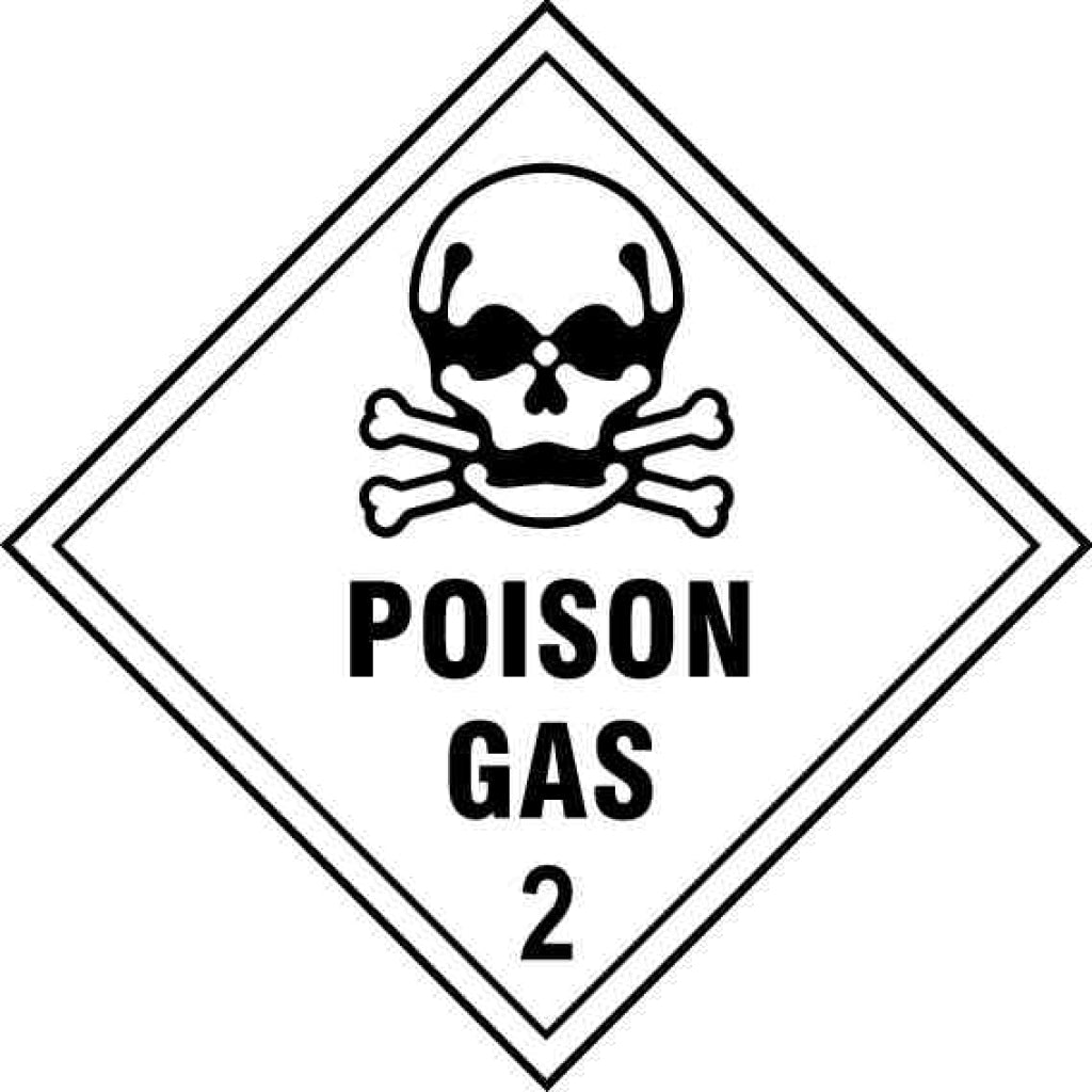 POISON GAS 
2 - Safety Decals Ltd