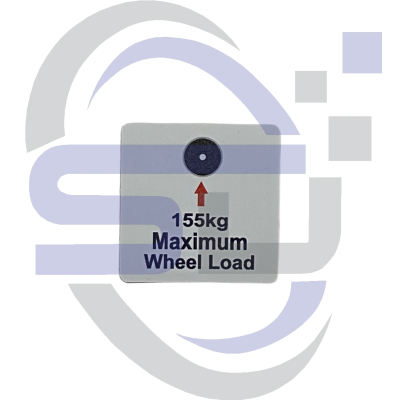 Power Tower, 155kg max load Single Decal, SAF1046 - Safety Decals Ltd