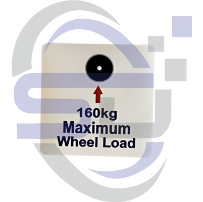 Power Tower, 160kg max wheel load, Single Decal, SAF1054 - Safety Decals Ltd