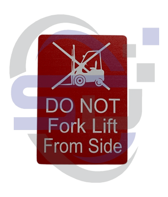 Power Tower, DO NOT fork lift from side Single Decal, SAF1009 - Safety Decals Ltd