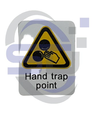 Power Tower, Hand trap point Single Decal, SAF1039 - Safety Decals Ltd