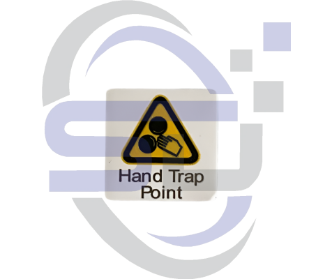 Power Tower, Hand Trap Point, Single Decal, SAF1081 - Safety Decals Ltd