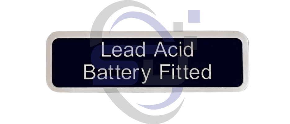 Power Tower, Lead Acid Battery Fitted, Single Decal, SAF1077 - Safety Decals Ltd