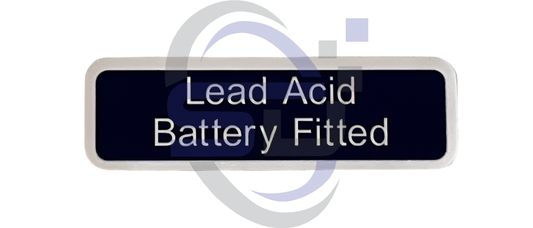 Power Tower, Lead Acid Battery Fitted, Single Decal, SAF1077 - Safety Decals Ltd