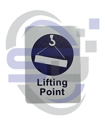Power Tower, Lifting point Single Decal, SAF1042 - Safety Decals Ltd