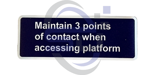 Power Tower, Maintain 3 Points, Single Decal, SAF1064 - Safety Decals Ltd