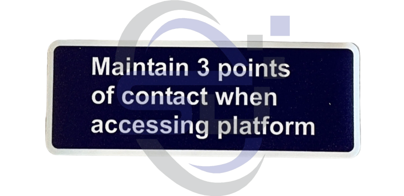 Power Tower, Maintain 3 Points, Single Decal, SAF1064 - Safety Decals Ltd