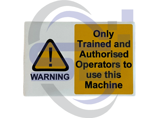 Power Tower, Only Trained Operators, Single Decal, SAF1061 - Safety Decals Ltd