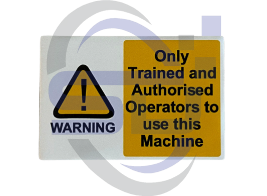 Power Tower, Only Trained Operators, Single Decal, SAF1061 - Safety Decals Ltd