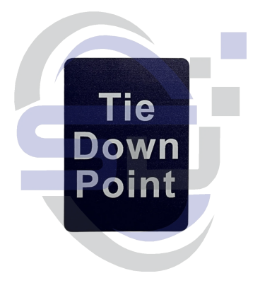 Power Tower, Tie down point Single Decal, SAF1005 - Safety Decals Ltd