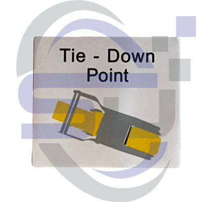 Power Tower, Tie Down Point, Single Decal, SAF1072 - Safety Decals Ltd
