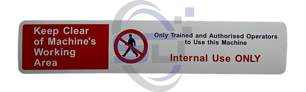 Power Tower, Trained and authorised operators only Single Decal, SAF1003 - Safety Decals Ltd