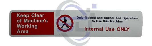 Power Tower, Trained and authorised operators only Single Decal, SAF1003 - Safety Decals Ltd