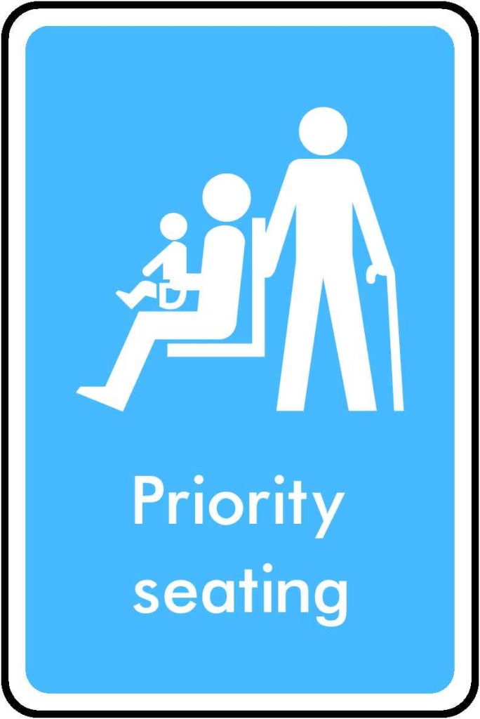 Priority seating - Safety Decals Ltd