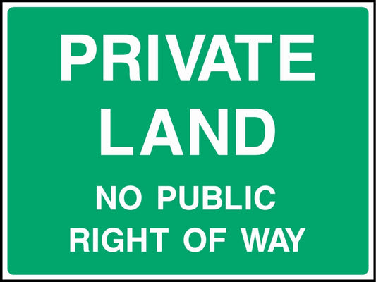 Private Land No Public Right Of Way