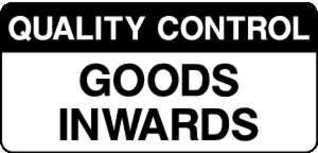 QUALITY CONTROL GOODS INWARDS - Safety Decals Ltd