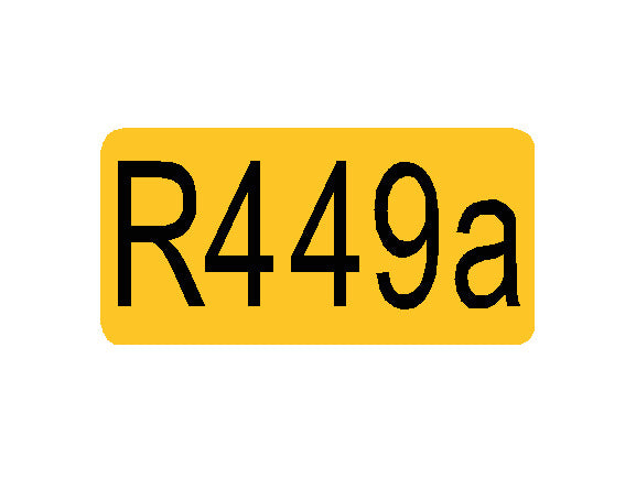 R449a gas decal