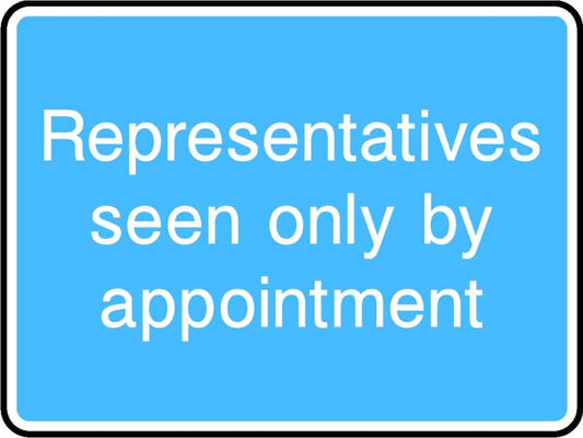 Representatives Seen Only By Appointment