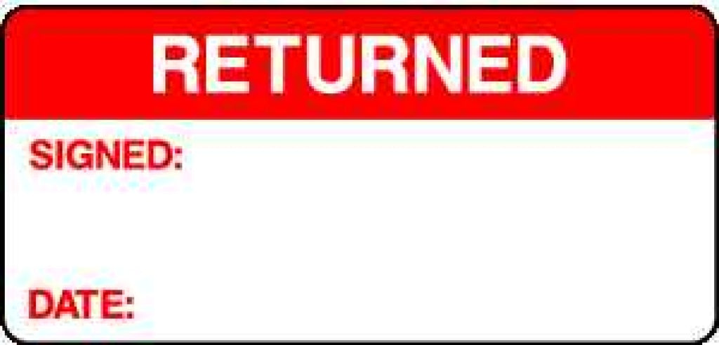 RETURNED SIGNED: DATE: - Safety Decals Ltd