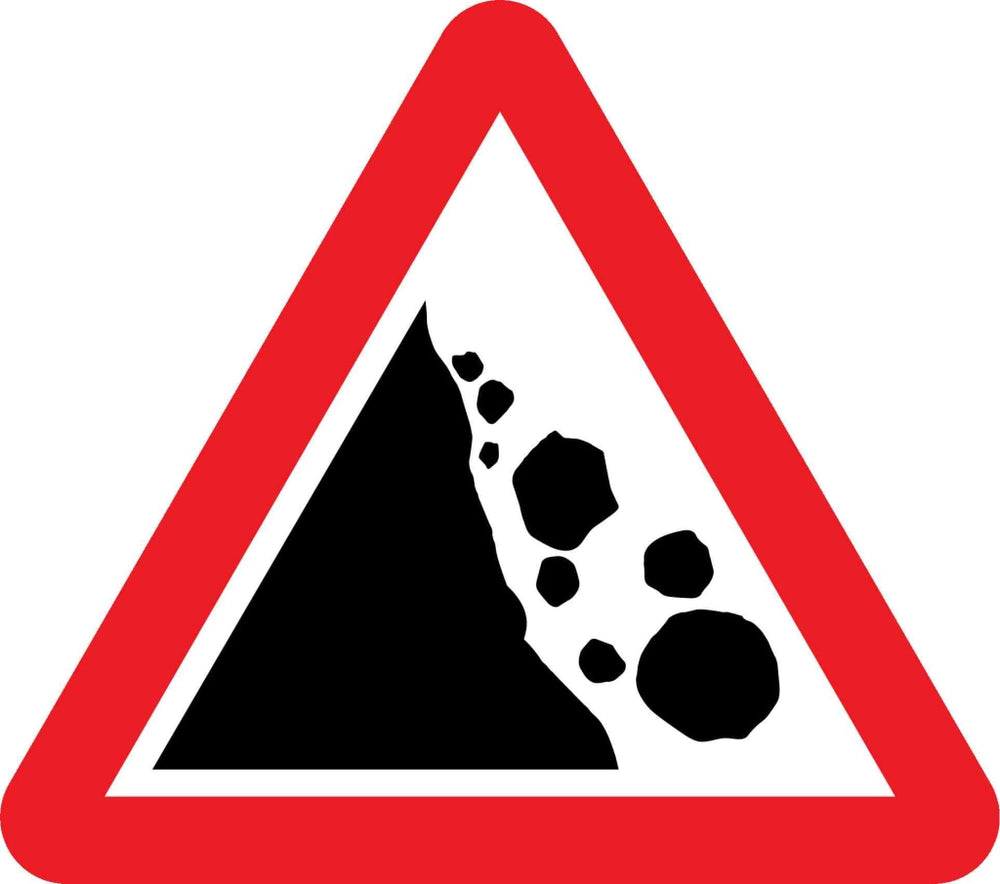 Risk of falling or fallen rocks