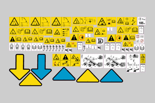 Genie S65X Safety Decal, Decal Kit