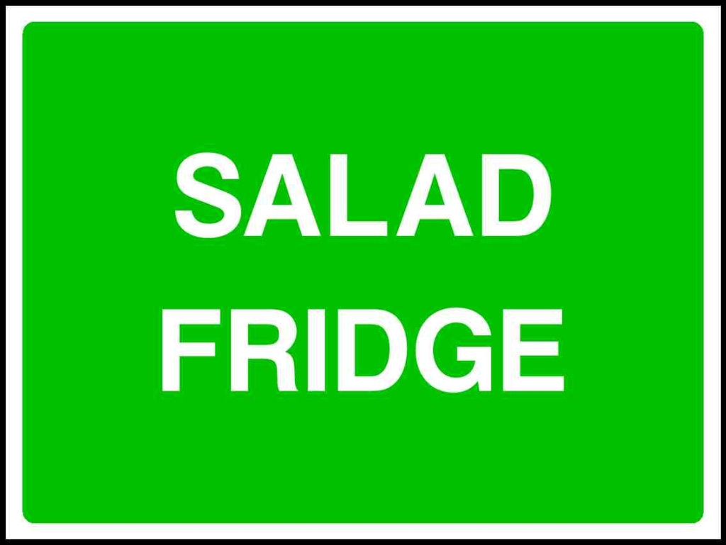 SALAD FRIDGE - Safety Decals Ltd
