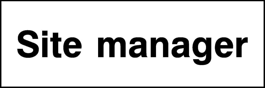 site manager - Safety Decals Ltd