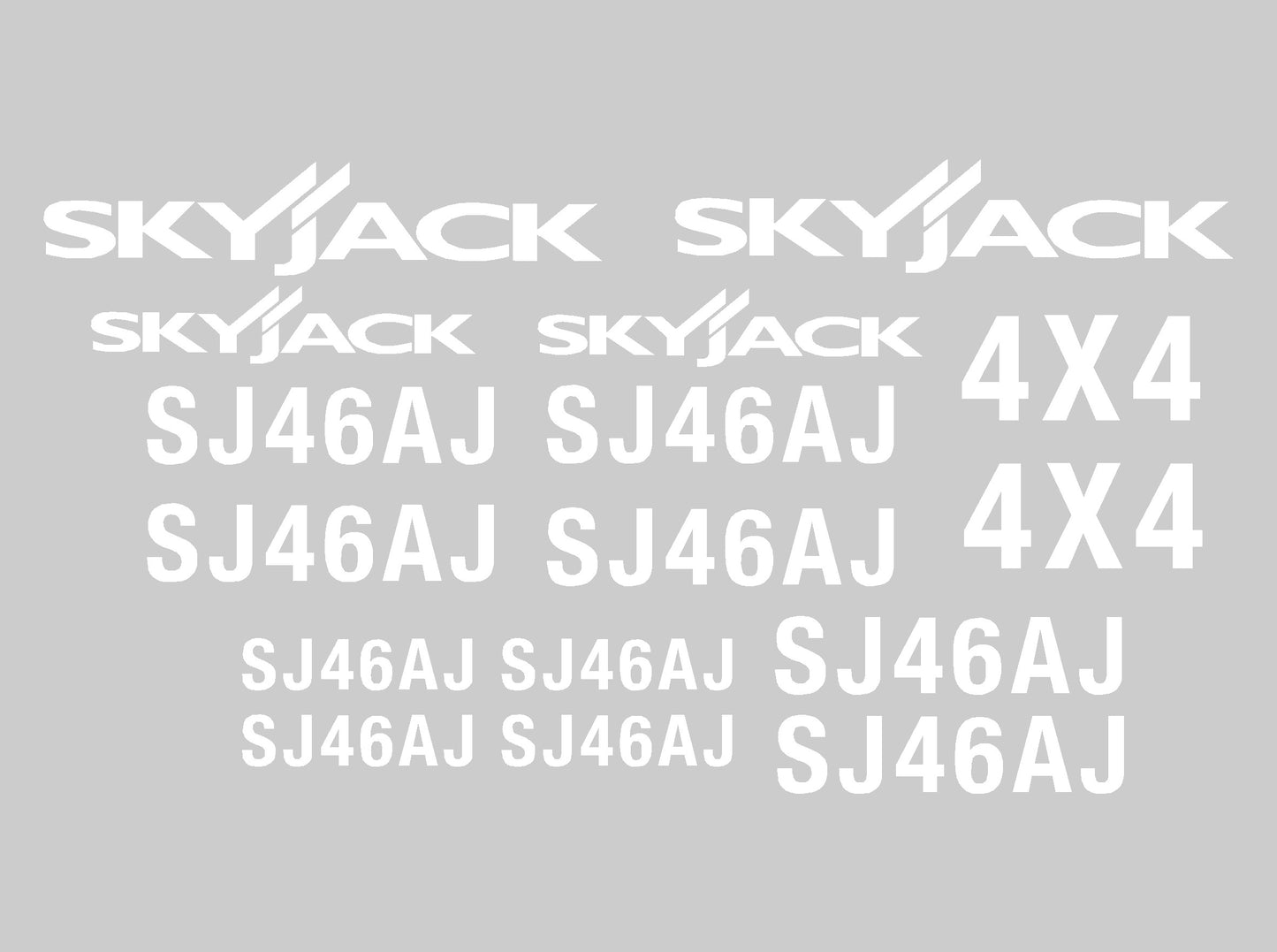 Skyjack SJ46AJ Cosmetic Decal Kit