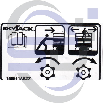 Skyjack Decal 158911_ABZZ - Safety Decals Ltd