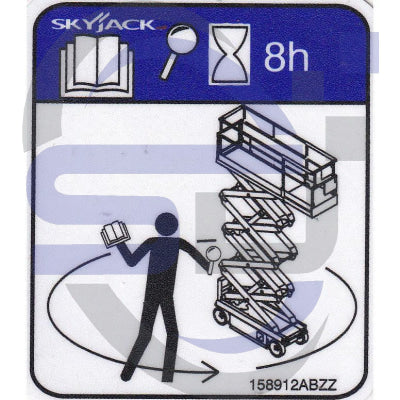 Skyjack Decal 158912 ABZZ - Safety Decals Ltd
